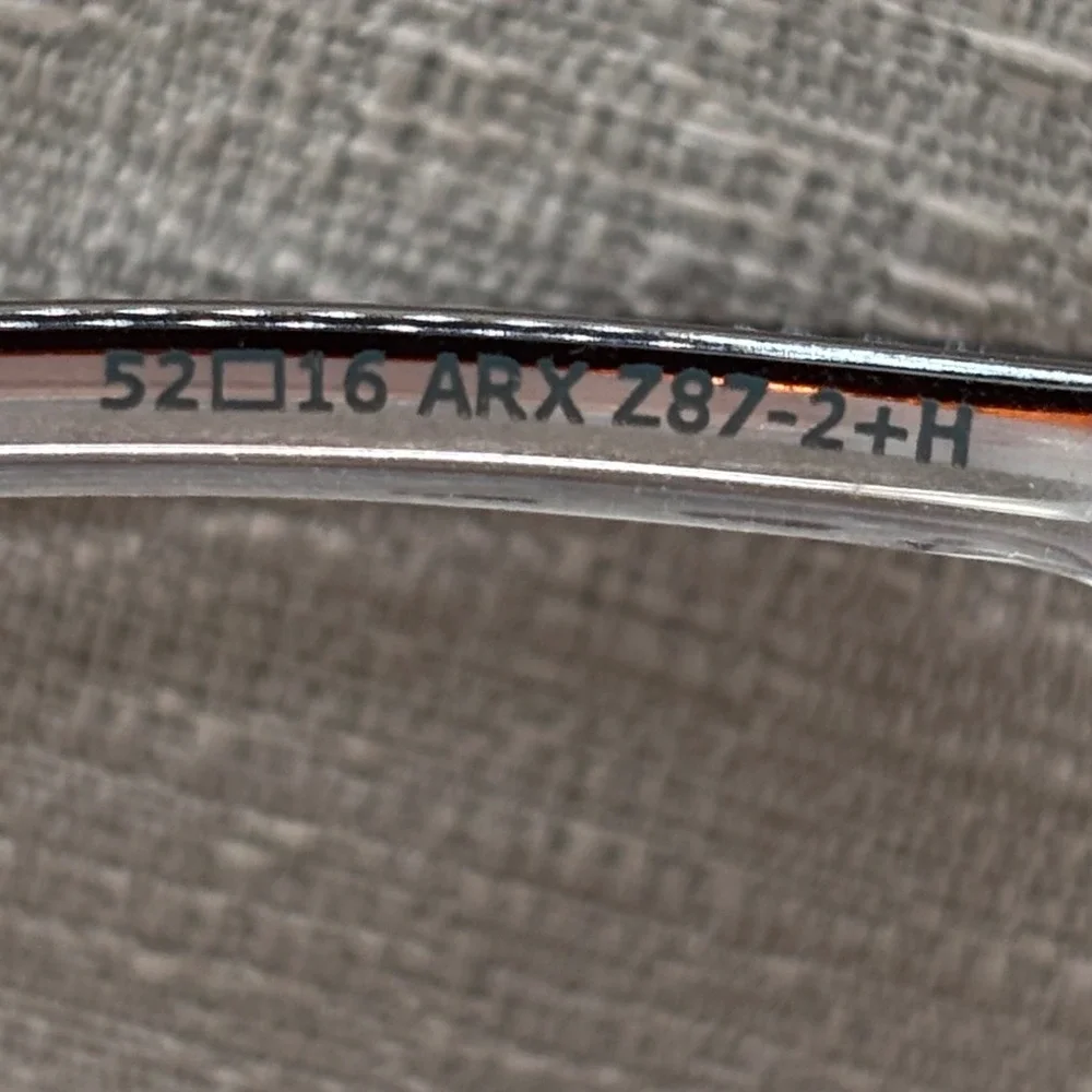 Armourx 7010 Brown Tortoise Safety Glasses Frames 52-16-135 ARX Z87-2+H